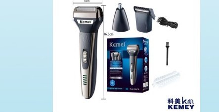 Maquina Barbear Shaver Kemei 3 Em 1 Km-6776