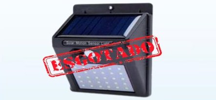 Luminária Solar 20 Leds Com Sensor De Movimento