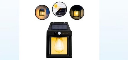 Arandera De Parede Com Luz Solar Sensor De Presenca