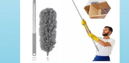 Espanador Flexivel Limpeza De Microfibra Cabo Retrati
