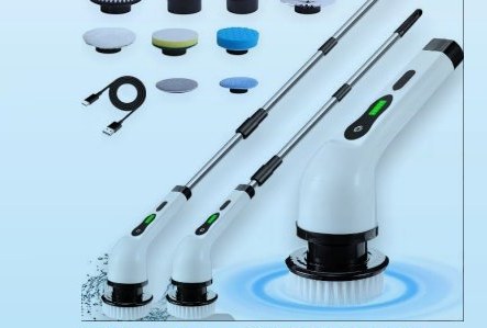 ESCOVA DE LIMPEZA AJUSTAVEL E RECARREGAVEL 9em1